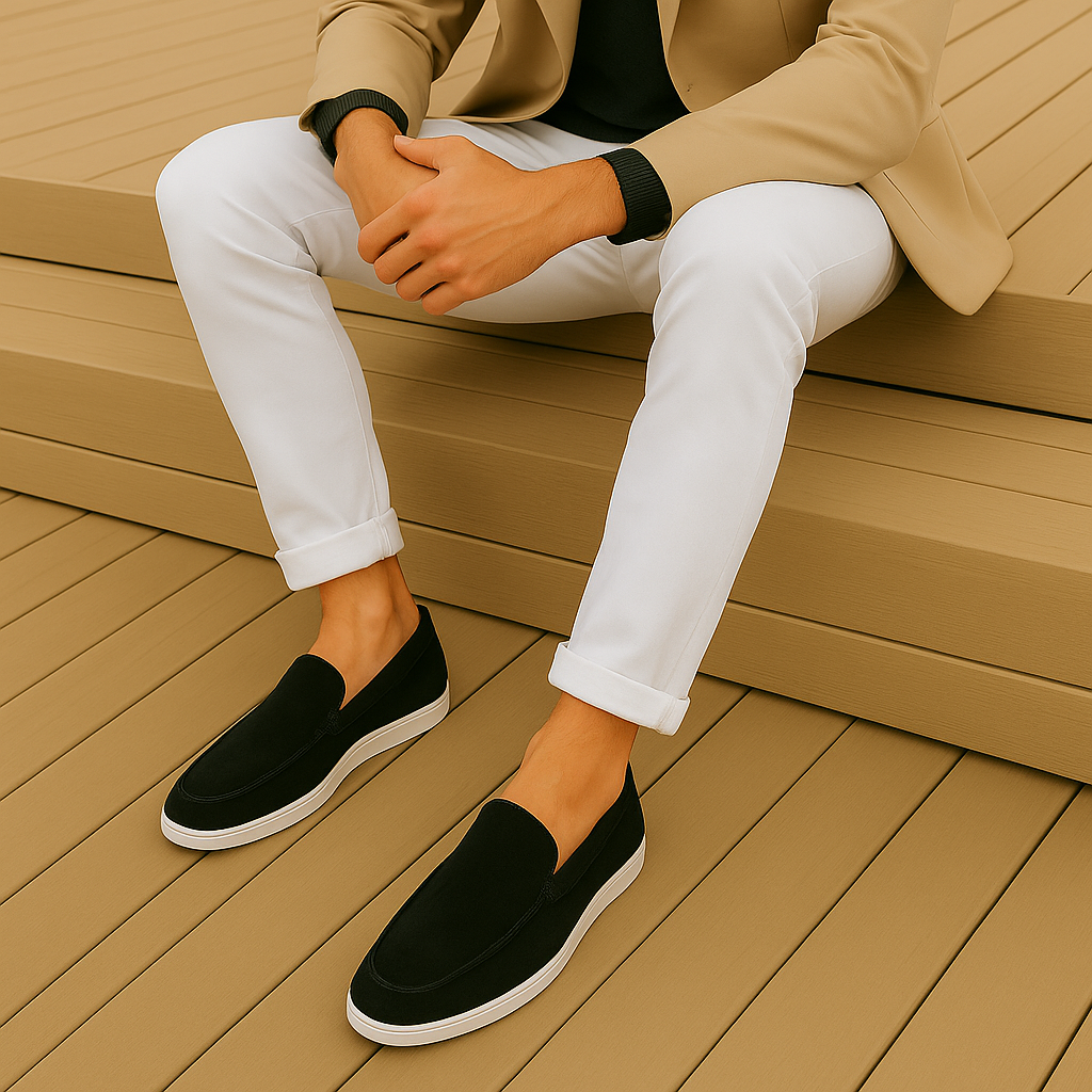 Elegante ruskind loafers