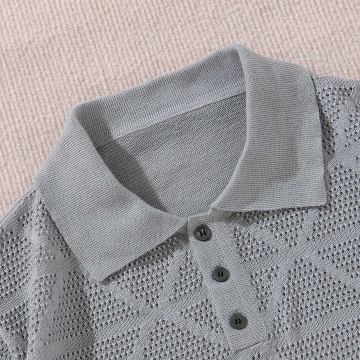 Torpgaard™ |  Strikket poloshirt