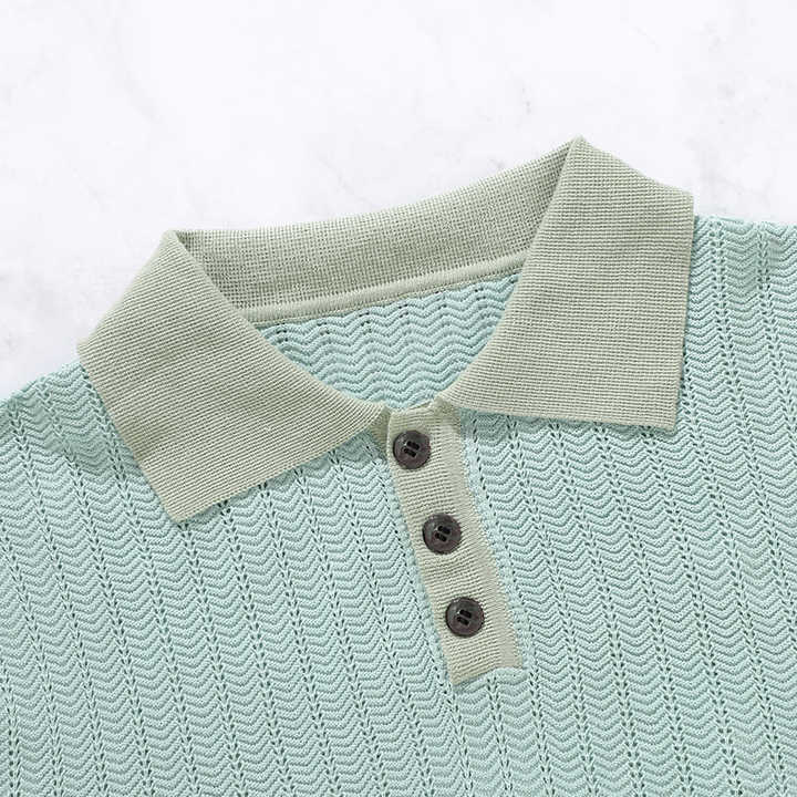 Torpgaard™ |  Strikket poloshirt