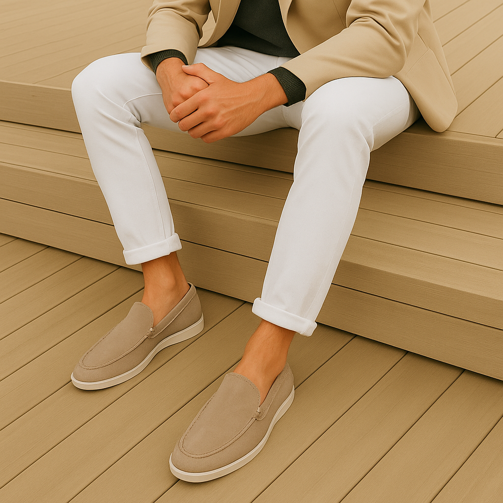 Elegante ruskind loafers
