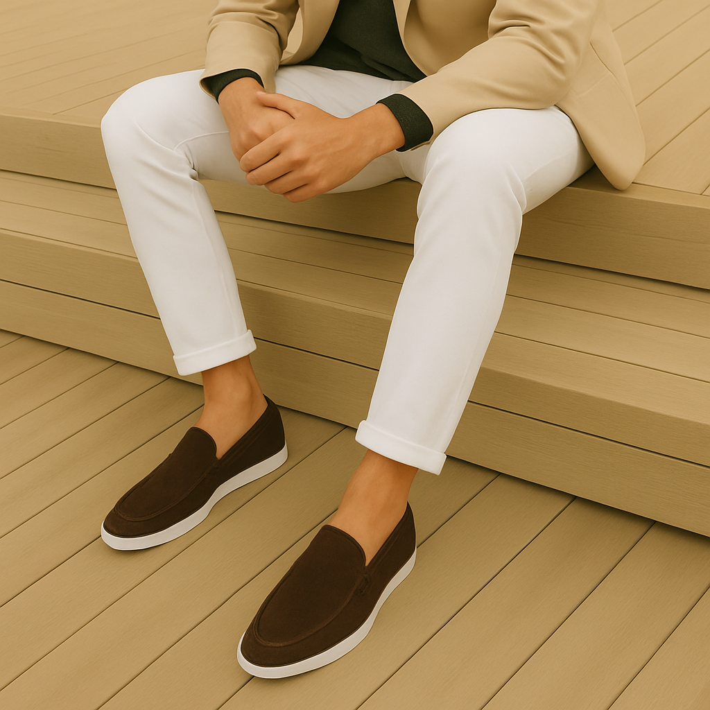 Elegante ruskind loafers